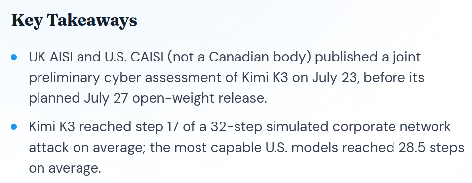 The Canadian AI Safety Institute should have more public presence