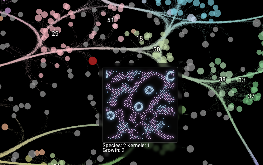 Particle Lenia Explorer